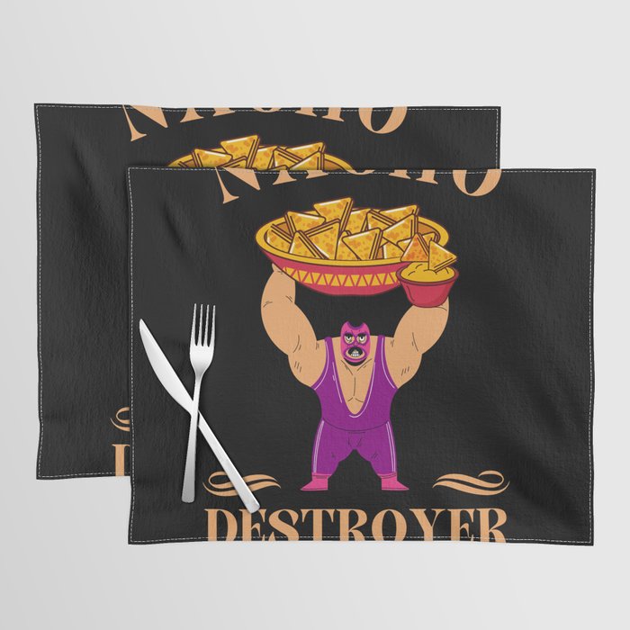 Nacho Destroyer Wrestling Lucha Libre Placemat