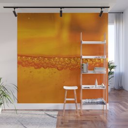 Orange Abstract Bubbles Zen Close Up Wall Mural
