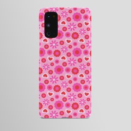 CHARMING FLORAL LOVE HEARTS PATTERN Android Case
