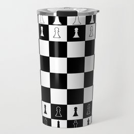 Chess Board Layout Travel Mug