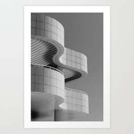 Getty Exterior No.1 Art Print | Black and White, Photo, Architecture 