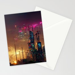 Postcards from the Future - Nameless Metropolis Stationery Card