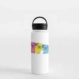 Pansexual Flag Pug Pride Lgbtq Cute Dogs Water Bottle