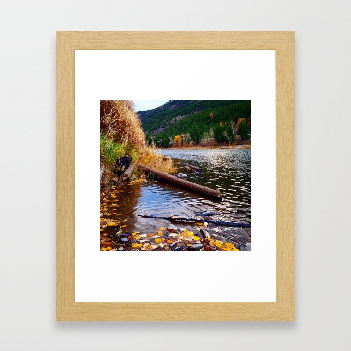 River Scene Framed Art Print