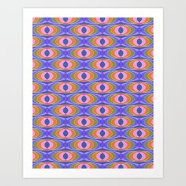 Groovy Geometric 4 in Purple Art Print