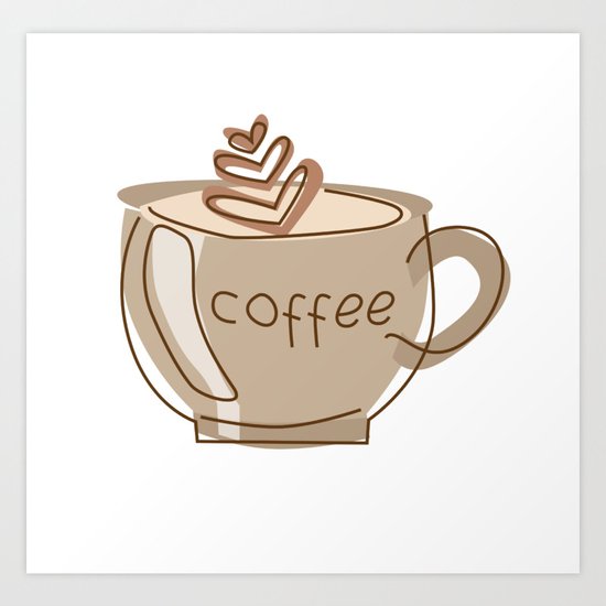 Coffee Art Print