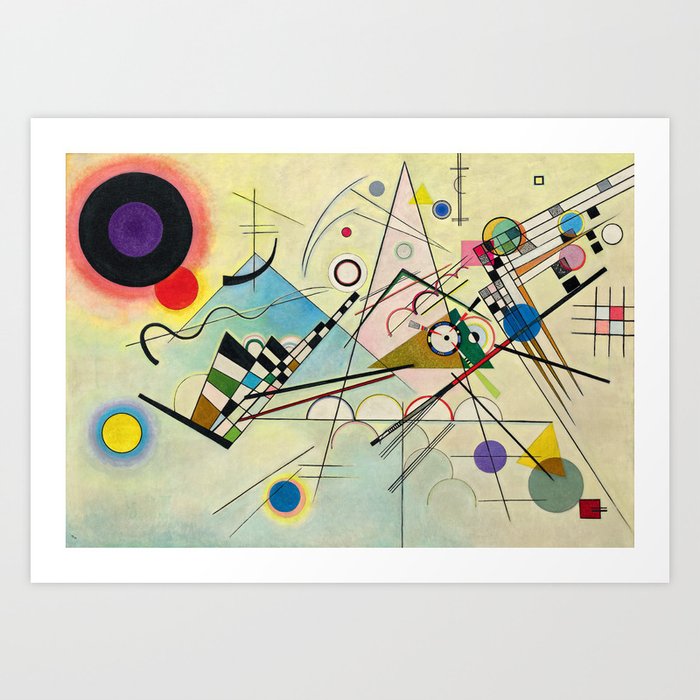 Composition 8, 1923 by Wassily Kandinsky Art Print