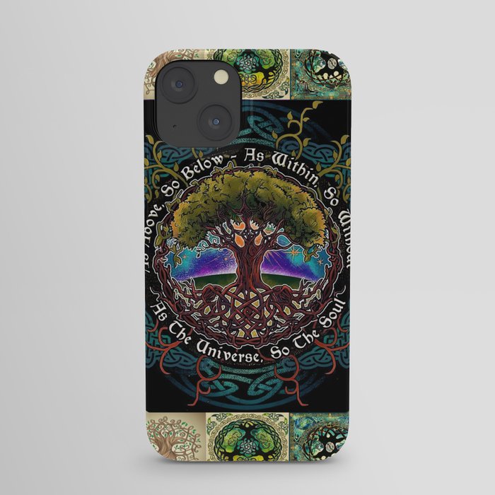 Beautiful tree of life gift for tree of life lover bedding decor idea iPhone Case