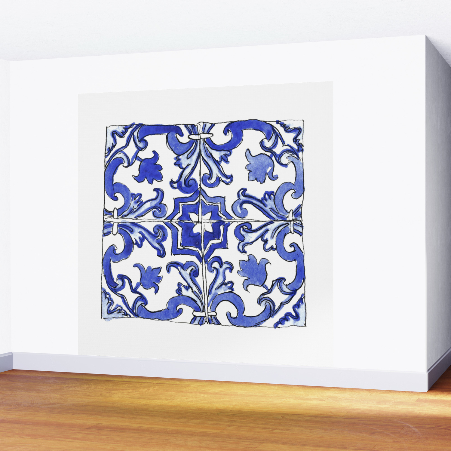 Blue and White Portuguese tile Wall Mural