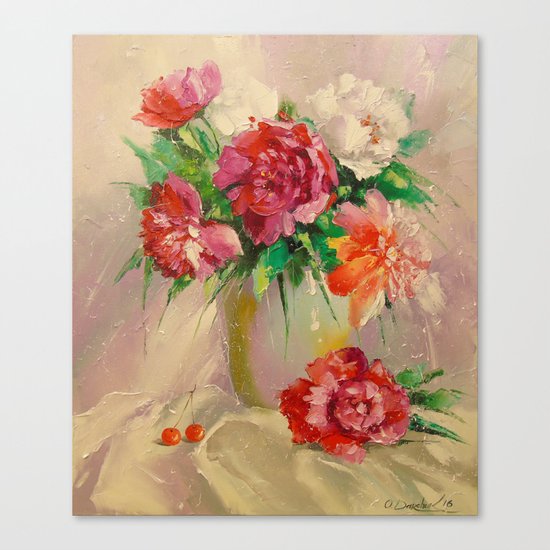 Peonies Canvas Print