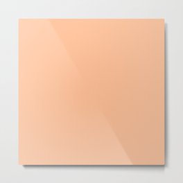 Peachy Apricot Solid Color Metal Print | Digital, Curated, Orange, Solidcolor, Apricot, Peachy, Peachsolid, Color, Boho, Solid 