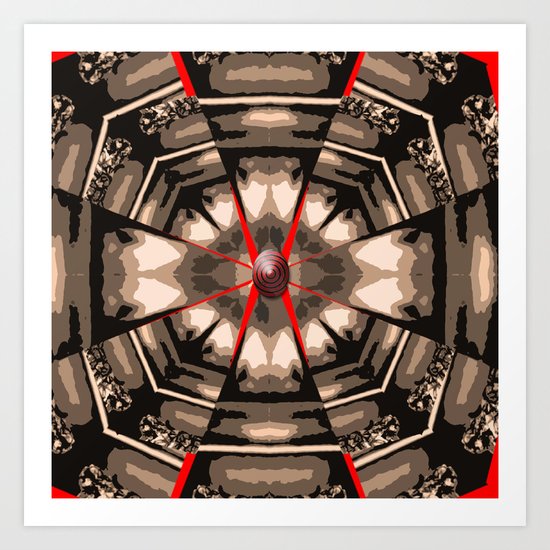 Internal Kaleidoscopic Daze- 13 Art Print