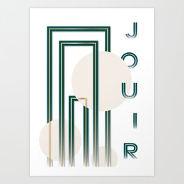 "Jouir" - Art Deco Print Art Print