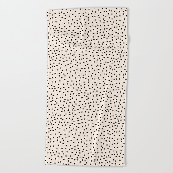 Simply dots - neutral  Beach Towel