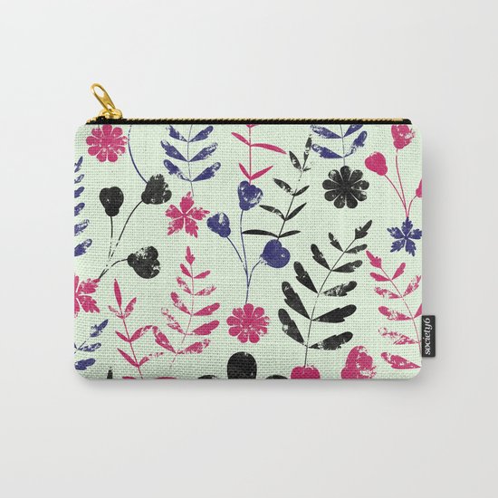Floral Pattern Carry-All Pouch