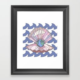 The World is Your Oyster Framed Art Print
