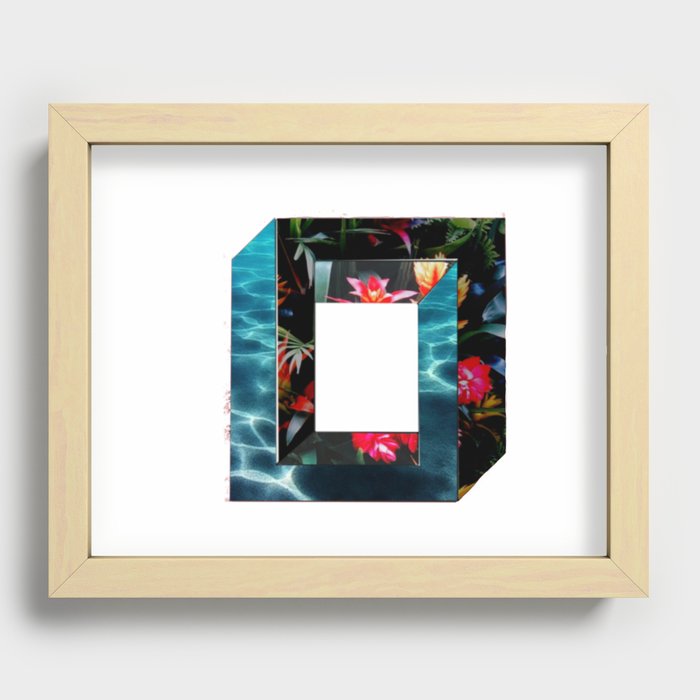 square vibes Recessed Framed Print