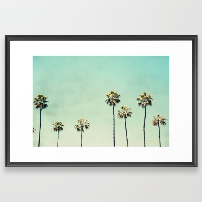 Palm Tree Photography Framed Art Print