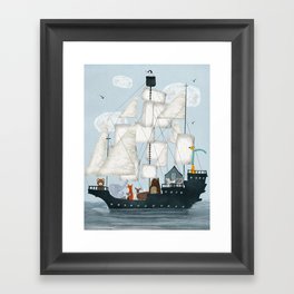 a nautical adventure Framed Art Print