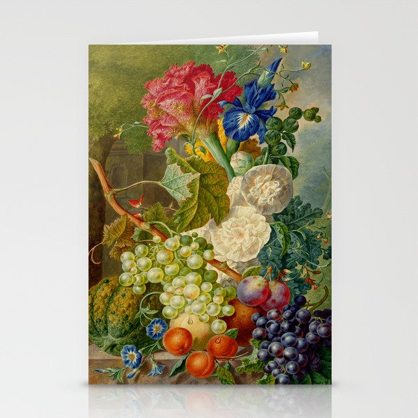 Jan van Os "Still Life with Flowers and Fruit" Stationery Cards
