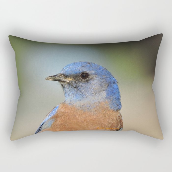 Bluebird in La Verne Rectangular Pillow