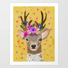 Magical Deer Art Print