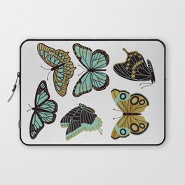 Texas Butterflies – Mint and Gold Laptop Sleeve