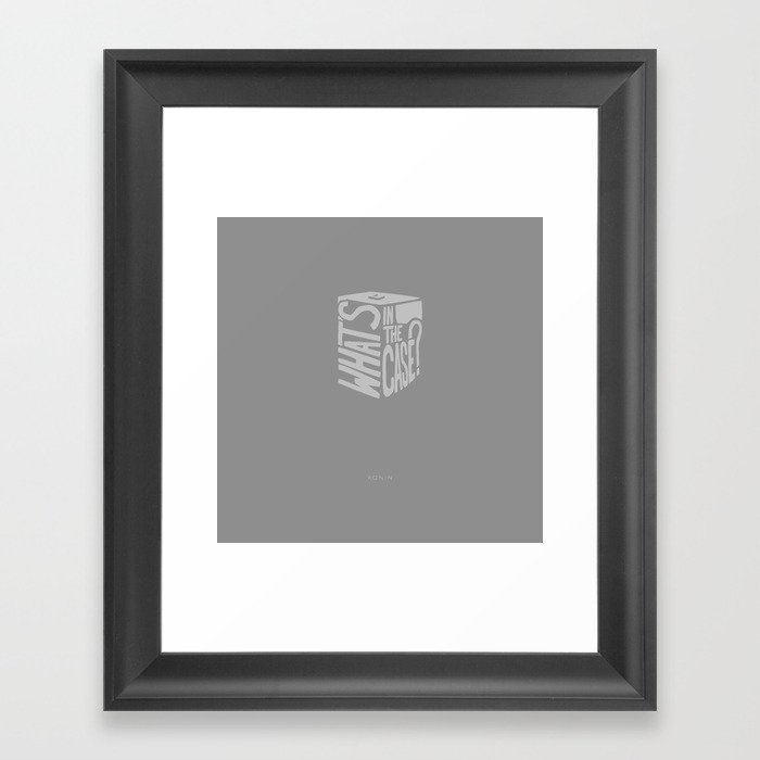 What's in the Case? -Ronin Framed Art Print