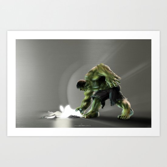 Puny Apple..... Art Print