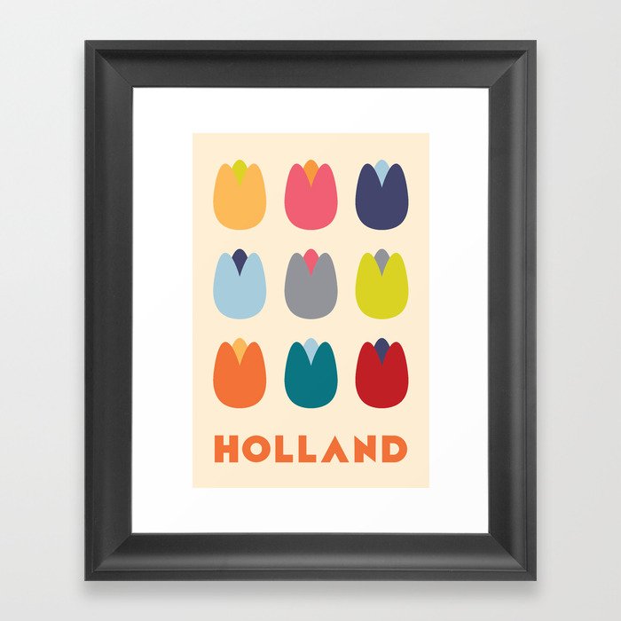 Holland Tulips Framed Art Print