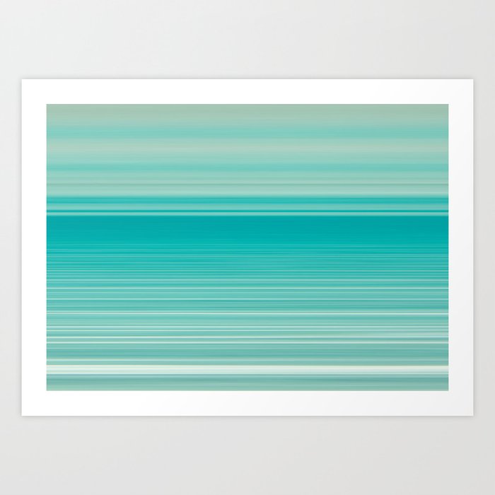 clear sea gradient Art Print