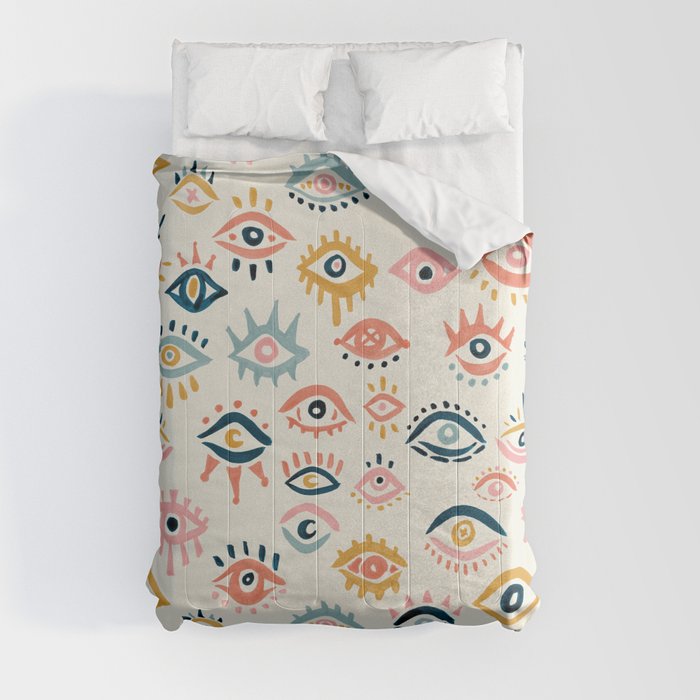 Mystic Eyes – Primary Palette Comforter