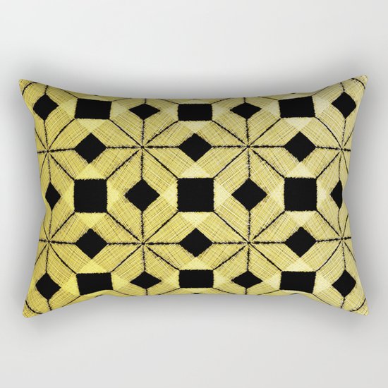 Golden Snow Rectangular Pillow