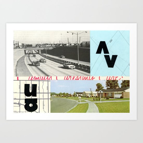 Commuting Art Print