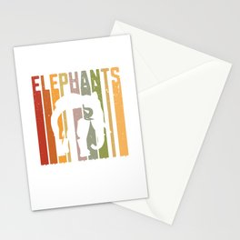 Elephant's Vintage Retro Stationery Card