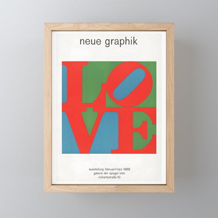 Love by Robert Indiana Framed Mini Art Print