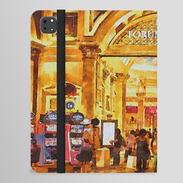 Happy shoppers - Forum Shops Caesars Palace, Las Vegas iPad Folio Case