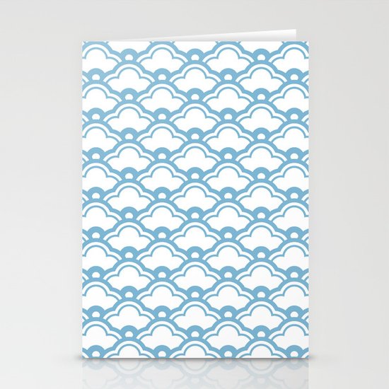matsukata in dusk blue Stationery Cards