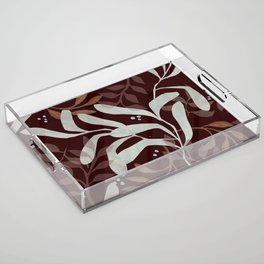 CHOCOLATE LEAVES Acrylic Tray