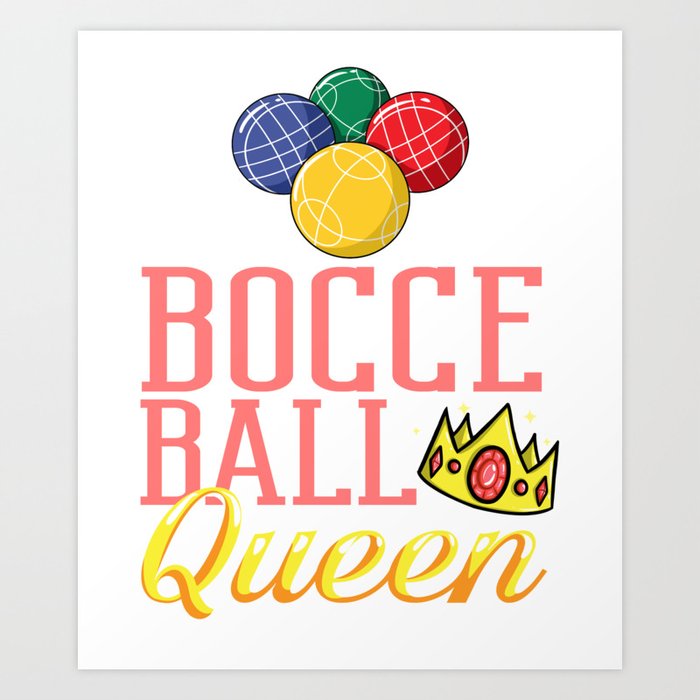 Bocce Ball Italian Bowling Bocci Player Art Print