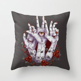 Sinister Intimacy Throw Pillow