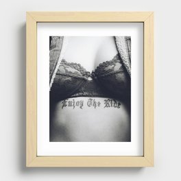 Enjoy the ride - Support my small business Recessed Framed Print