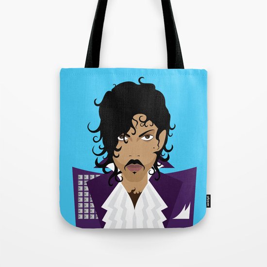 The Emoji-fication of His Purple Majesty: The Purple One Tote Bag