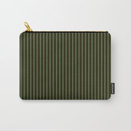 Green pleated stripe Carry-All Pouch | Pleated, Digital, Graphicdesign, Pattern, Green, Showercurtain, Vertical, Linear, Bedlinen, Forestgreen 