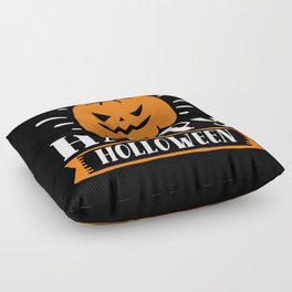 Happy Halloween Spooky Jack-O-Lantern Floor Pillow