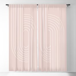 Oval Lines Abstract XXI Blackout Curtain