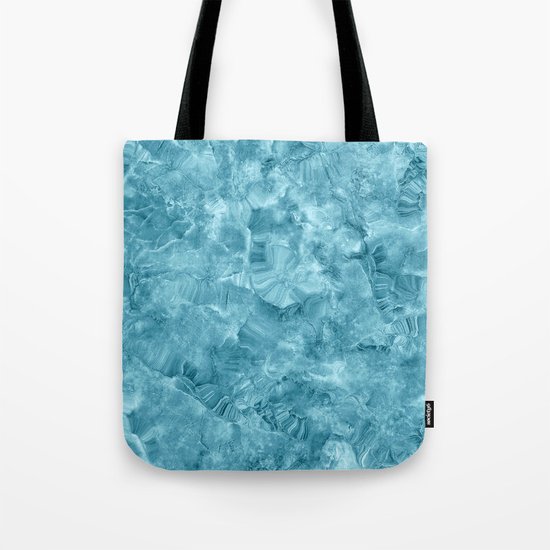 Blue onyx marble Tote Bag