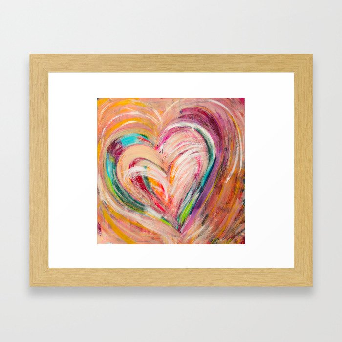 Big Heart Framed Art Print