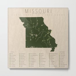 Missouri Parks Metal Print