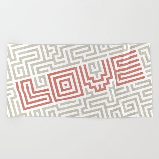 Love game Beach Towel